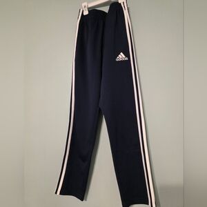 adidas Navy Joggers with White Side Stripes